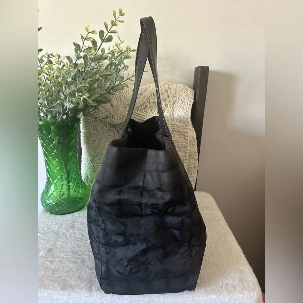 Chanel Black Travel Line Tote